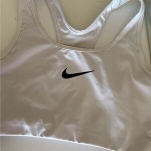 Nike White Athletic Sports Bra